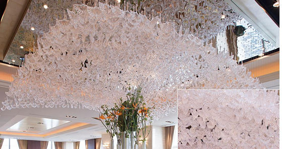 Hotel Lobby Glass Speaker Pendente lampadario Hotel Bar Corridoio Lampada di cristallo KTV Club Creativo lampadario