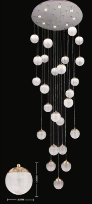 Accendino acrilico dorato dimmabile Luce cristallina Accendine luminose Arredamenti per ristoranti moderni lampadario