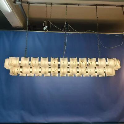 Alta luminosità Hotel Casa Villa Lampada a LED Alabastro Lampada a LED Moderno stile minimalista Candelabro di marmo