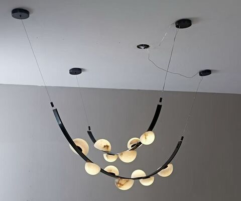 Nordic Moderno Fiocco di neve lampadario di marmo per la sala da pranzo Studio Hotel E26 AC Simple Creative Designer Illuminazione salotto