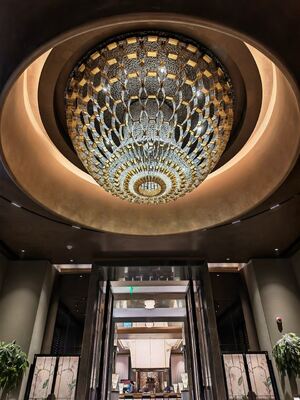 Lampadario di cristallo personalizzabile per hall d'albergo, dipartimento vendite sala da ballo, illuminazione creativa non standard, lampada a sospensione