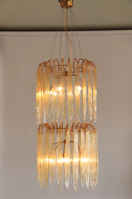 Lampadario moderno ad anello in cristallo trasparente, lampada a sospensione per reception dell'hotel, lampada da soffitto circolare di lusso premium