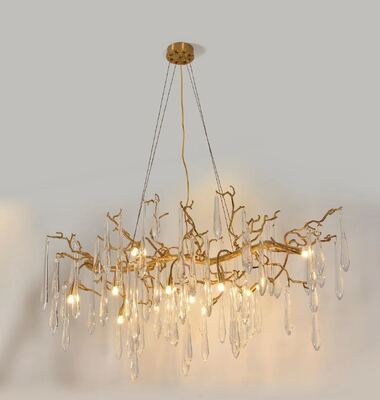 K9 Lampadario a sospensione in cristallo trasparente Luce Villa di lusso Scala Grand Foyer Illuminazione a sospensione a soffitto alto