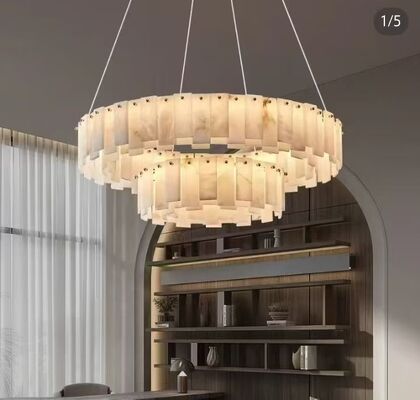 Candelabro a nastro di cristallo a più livelli per uso personale Arredamento d'arte europea moderna Lampade per banchetti