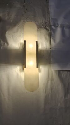 Moderno lampadario lineare a nastro di cristallo per banchetto lungo europeo